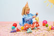 Picture of PARTY HATS DOTS 16CM - 6 PACK